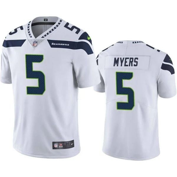Men Seattle Seahawks #5 Jason Myers Nike White Vapor Limited NFL Jersey->seattle seahawks->NFL Jersey